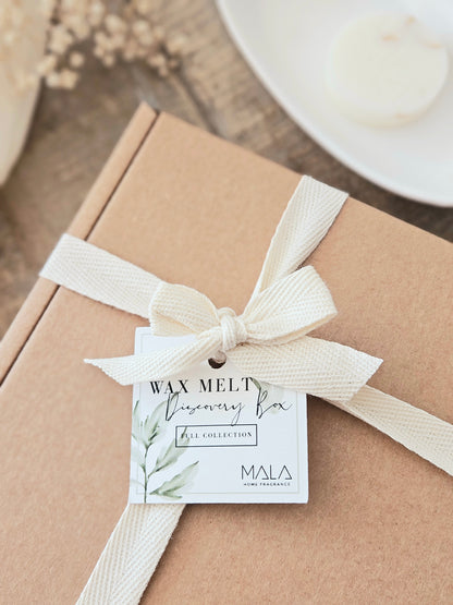 Wax Melt Discovery Box wrapped like a gift